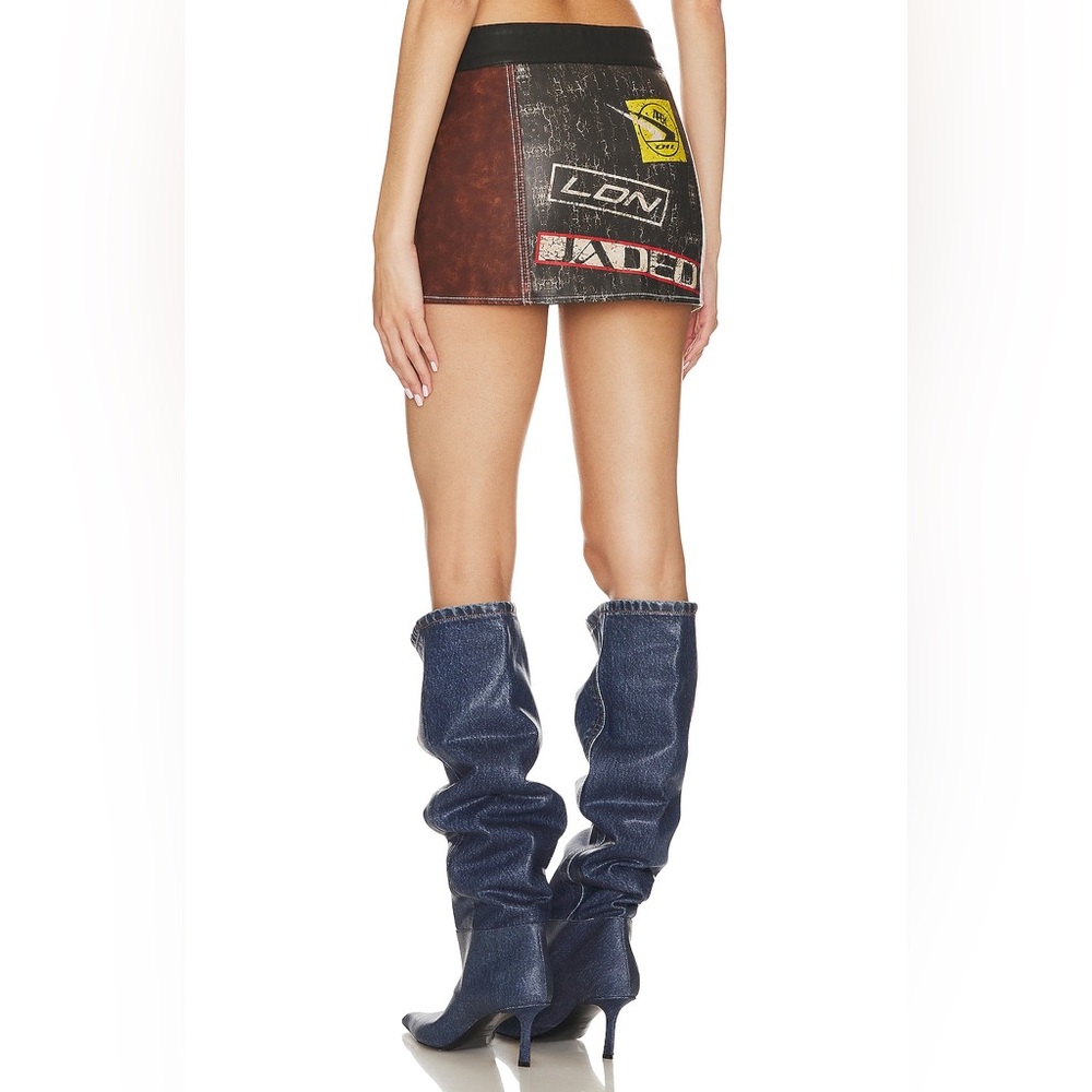 REVOLVE Jaded London Daytona Faux Leather Mini Skirt - Picture 8 of 8